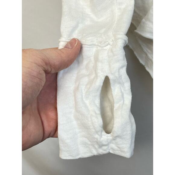 We The Free Women's XS Long Sleeve Pullover Round Neck Sheer T Shirt - Picture 6 of 7